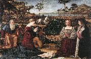 CARPACCIO, Vittore Holy Family with Two Donors china oil painting reproduction